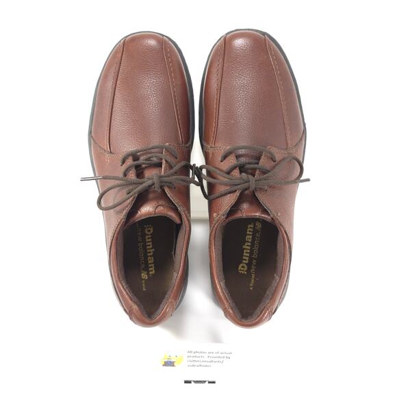 Dunham by New Balance Lace Up Leather Shoe Mens Size 9.5 D MCE741SB Brown - Picture 6 of 9